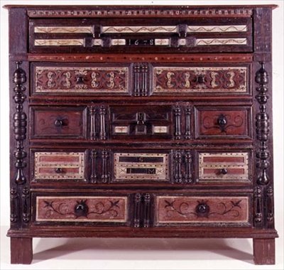 Commode, probablement par Thomas Dennis, 1678 - American School